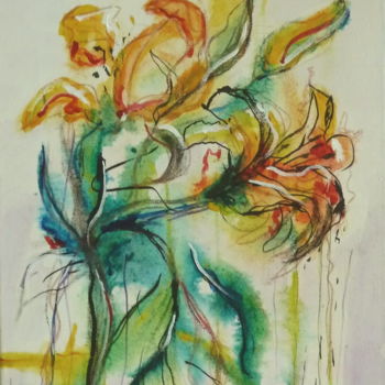 Painting titled "Wilde Blüten  #arti…" by Urs, Original Artwork, Acrylic