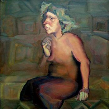 "Woman portrait oil…" başlıklı Tablo Vilkovo Boats tarafından, Orijinal sanat, Petrol