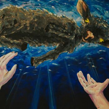 Pittura intitolato ""Безметежность" | "…" da Anna-Dinara Kharitonova (ARTANDI), Opera d'arte originale, Olio