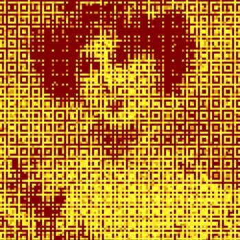 Digitale Kunst mit dem Titel "Portrait jaune1" von Isabelle Cussat (Artassuc), Original-Kunstwerk, Fotomontage