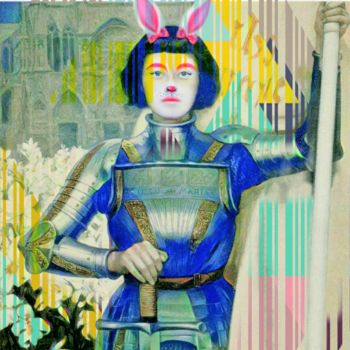 Digital Arts με τίτλο "Jeanne" από Isabelle Cussat (Artassuc), Αυθεντικά έργα τέχνης, Φωτογραφία Μοντάζ