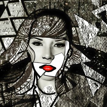 Цифровое искусство под названием "Noir et blanc" - Isabelle Cussat (Artassuc), Подлинное произведение искусства, Фотомонтаж