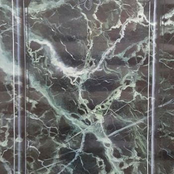 Digitale Kunst getiteld "faux marbre vert de…" door Isabelle Cussat (Artassuc), Origineel Kunstwerk