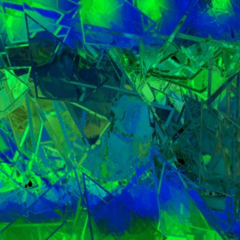 Digital Arts titled "Sous-la-glace" by Artauxmurs, Original Artwork, Digital Painting