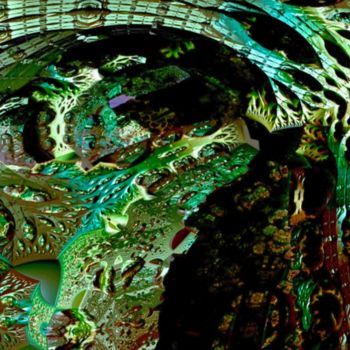 Arts numériques intitulée "Végétalie" par Artauxmurs, Œuvre d'art originale, Peinture numérique