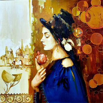 Pintura intitulada "Woman Portraite" por Artavazd Talalyan, Obras de arte originais, Óleo