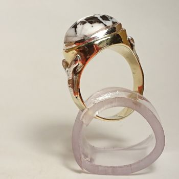 제목이 "Bague avec cabochon…"인 디자인 Ludovic Cussigh로, 원작, 디지털