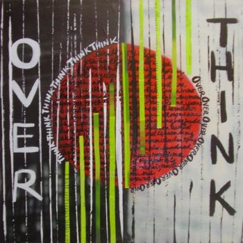 Painting titled "OVERTHINK" by Beatrice Mosseron, Original Artwork