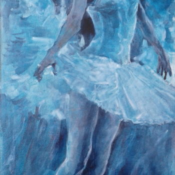 Pintura titulada "ballerina" por Bolotbek Mambetov, Obra de arte original