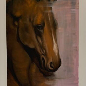 Pittura intitolato "“Horse”" da Jasenka Kapitanovic, Opera d'arte originale, Olio