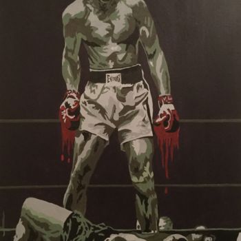 Painting titled "Knockout" by Pete Lord, Original Artwork, Acrylic
