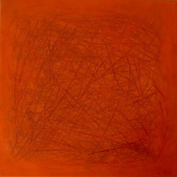 Painting titled "ORANGE" by Cab Apert Claude, Original Artwork