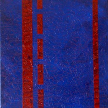 「POST SCRIPTUM 4」というタイトルの絵画 Cab Apert Claudeによって, オリジナルのアートワーク, オイル ウッドストレッチャーフレームにマウント