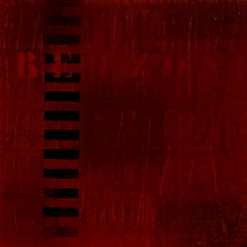 Schilderij getiteld "RED ZONE" door Cab Apert Claude, Origineel Kunstwerk