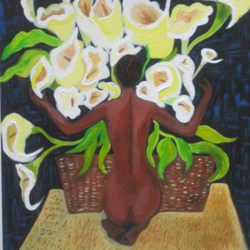 "THE JOY OF FLOWERS" başlıklı Tablo Adele Steinberg tarafından, Orijinal sanat
