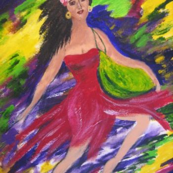 Malerei mit dem Titel "Running Free" von Adele Steinberg, Original-Kunstwerk