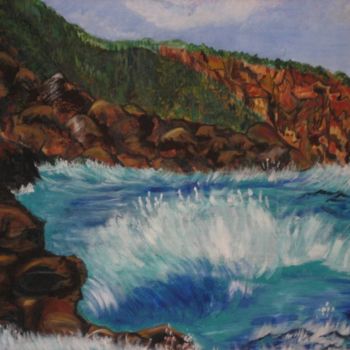 Malerei mit dem Titel "The Living Ocean" von Adele Steinberg, Original-Kunstwerk