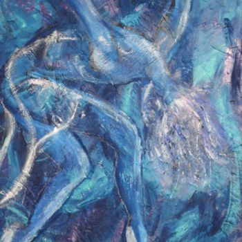 Malerei mit dem Titel "Blue Dancer" von Adele Steinberg, Original-Kunstwerk