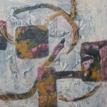 Painting titled "moving shapes" by Adele Steinberg, Original Artwork