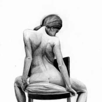 Ζωγραφική με τίτλο "nude" από Electra Varnava, Αυθεντικά έργα τέχνης