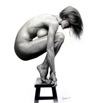Ζωγραφική με τίτλο "nude" από Electra Varnava, Αυθεντικά έργα τέχνης, Άλλος
