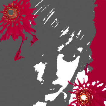 「Femme fleurs」というタイトルのデジタルアーツ Cfmによって, オリジナルのアートワーク
