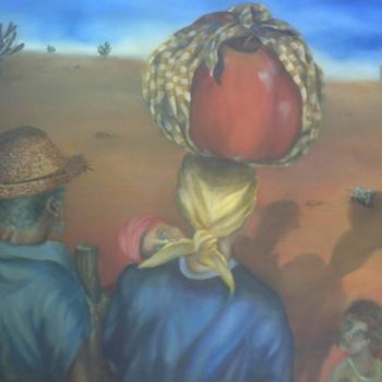 Painting titled "Immigrants" by Visual Art Web, Original Artwork