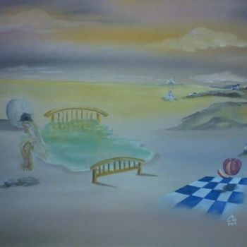 Schilderij getiteld "Emptiness" door Visual Art Web, Origineel Kunstwerk
