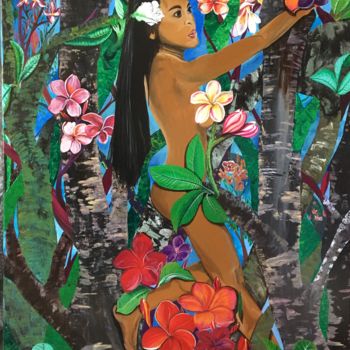 Картина под названием "Canopy" - Cloe Jalipa, Подлинное произведение искусства, Акрил