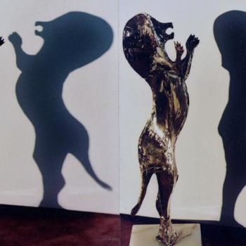 Sculpture intitulée "La Belle et la bête" par Paul Pacotto, Œuvre d'art originale, Métaux
