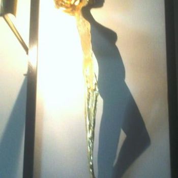 Sculpture intitulée "Rose sur pieds" par Paul Pacotto, Œuvre d'art originale, Métaux