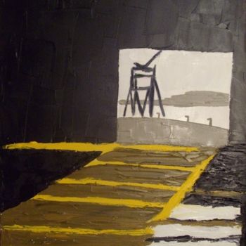 Peinture intitulée "Dock" par Stl, Œuvre d'art originale