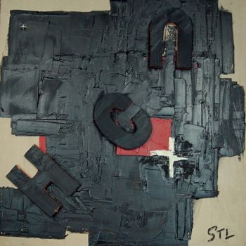 Malerei mit dem Titel "HCU" von Stl, Original-Kunstwerk