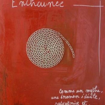 Painting titled "Enchaînée" by Stl, Original Artwork