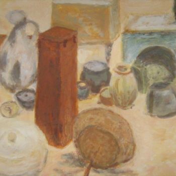 Painting titled "Objets anciens" by Artcouleur S, Original Artwork