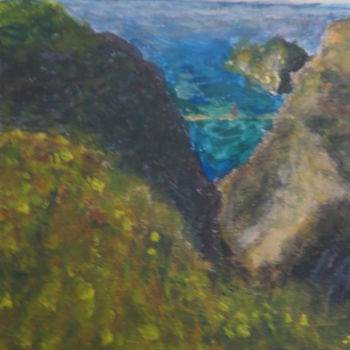 Peinture intitulée "Paysage irlandais" par Artcouleur S, Œuvre d'art originale