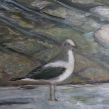 Painting titled "Mouette" by Artcouleur S, Original Artwork, Acrylic