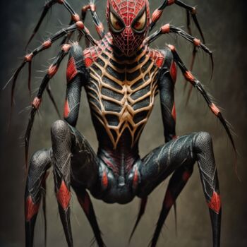 Digital Arts titled "a spider fan of spi…" by Artcypia, Original Artwork, AI generated image