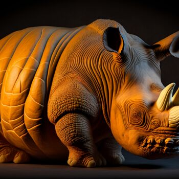 Digital Arts titled "Rhinomania  Cucurbi…" by Artcypia, Original Artwork, Digital Painting
