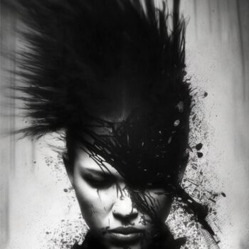 Digital Arts titled "Dark Punk" by Artcypia, Original Artwork, AI generated image