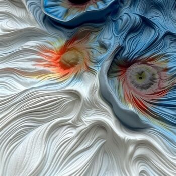 Цифровое искусство под названием "Fleurs" - Artcypia, Подлинное произведение искусства, Изображение, сгенерированное ИИ