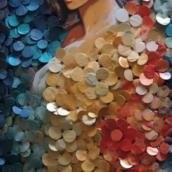Arte digital titulada "Confettis" por Artcypia, Obra de arte original, Imagen generada por IA
