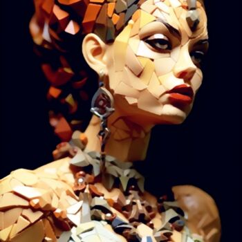 Arts numériques intitulée "La reine au coeur b…" par Artcypia, Œuvre d'art originale, Image générée par l'IA