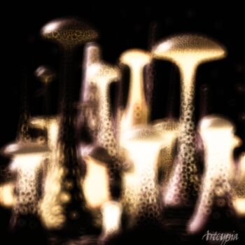 Arts numériques intitulée "Bioluminescence" par Artcypia, Œuvre d'art originale, Travail numérique 2D