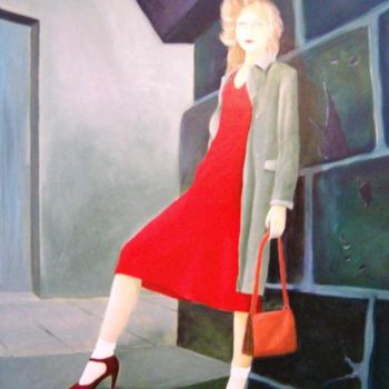 Pintura titulada "tableau de femme" por Christian Geai, Obra de arte original, Oleo