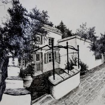「maison de Jos」というタイトルの絵画 Christian Geaiによって, オリジナルのアートワーク