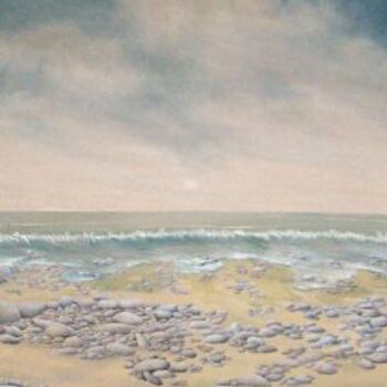 Peinture intitulée "Amarée basse" par Christian Geai, Œuvre d'art originale, Huile