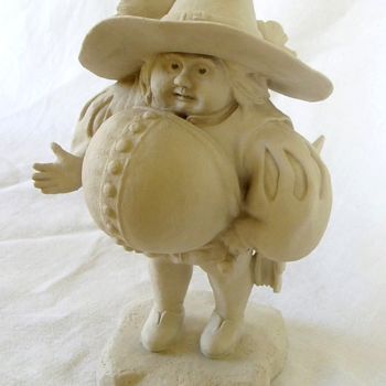 Sculpture titled "Les "Gobbi" : L'hom…" by Frédéric Veançon, Original Artwork, Ceramics