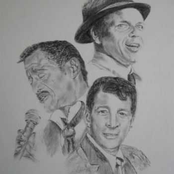 Zeichnungen mit dem Titel "The Rat Pack" von Joie, Original-Kunstwerk