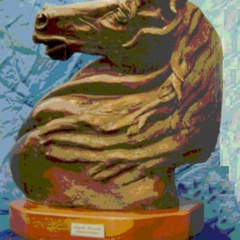 Sculpture titled "CRINIERA" by Angelo Pisciotta, Original Artwork, Metals